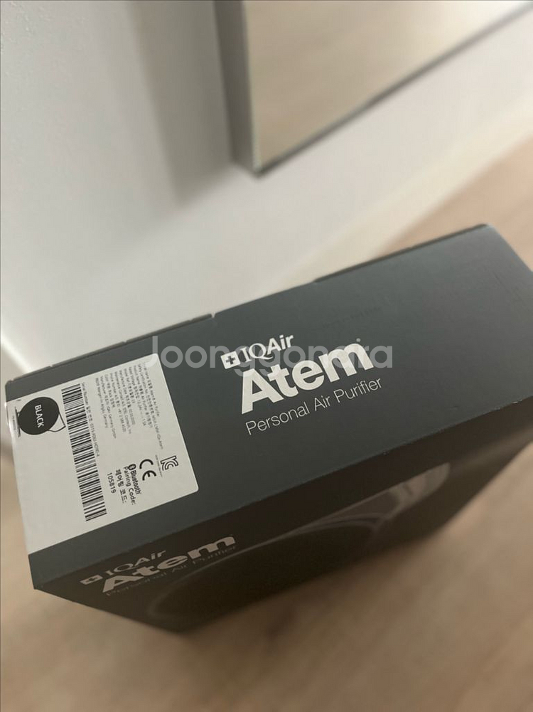 아이큐에어 아템 개인용 공기청정기 블랙 새제품--1