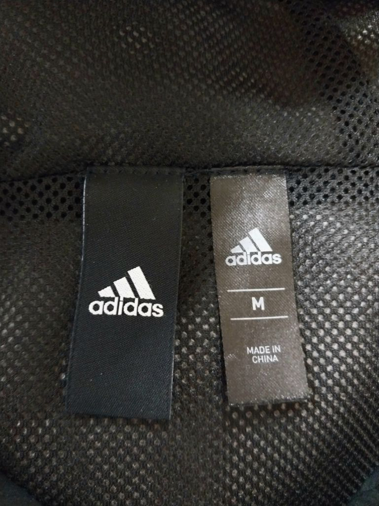 100)아디다스 블랙 고급 바람막이 자켓점퍼--4