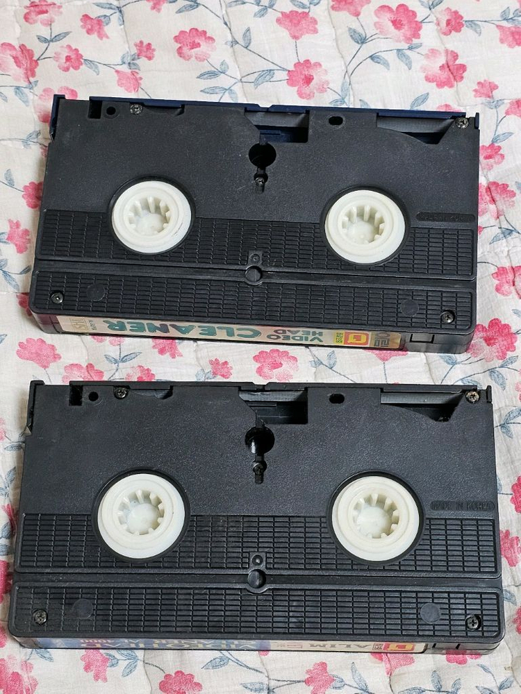 헤드 클리너 3개일괄 레트로 VHS 비디오 테이프 이미지