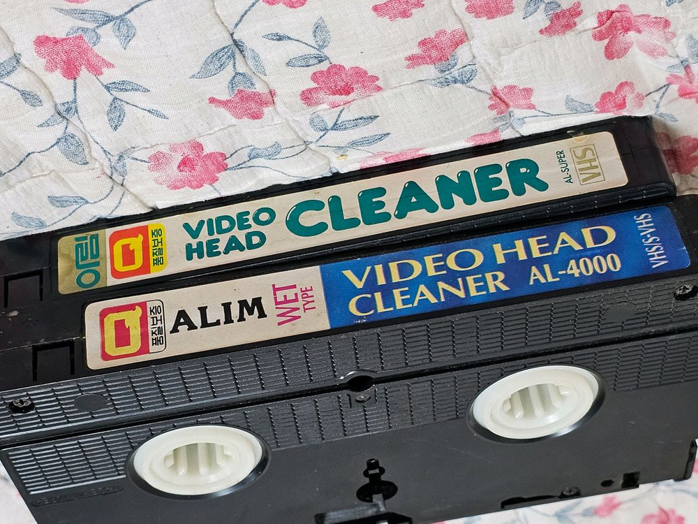 헤드 클리너 3개일괄 레트로 VHS 비디오 테이프 이미지