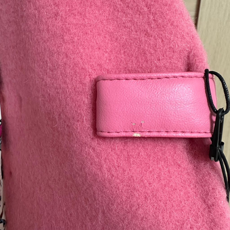 럭키슈에뜨 럭키슈에트 럭키걸 장윤주 콜라보 핑크 코트 36사이즈 / 새상품--5