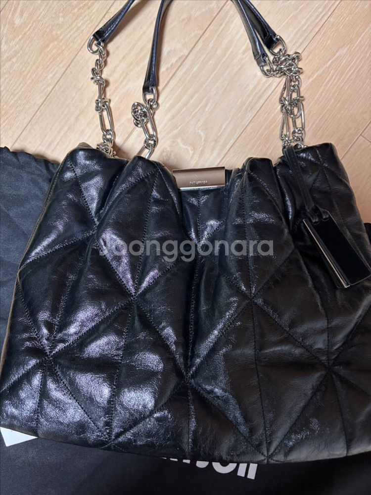 조이그라이슨 글램 숄더백 라지 은장체인--1