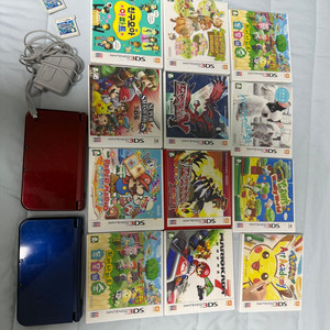 닌텐도 3ds xl new 기기 2대 + 칩 14개 일괄 판매