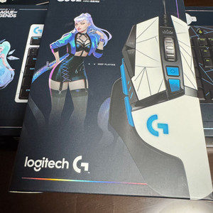 로지텍 코리아 G502 HERO KDA 게이밍 마우스 리그오브레전드 LOL 30분 사용 제품