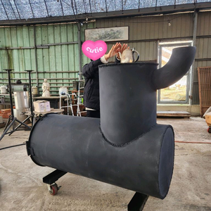 대형 소각용 화목난로 주물난로