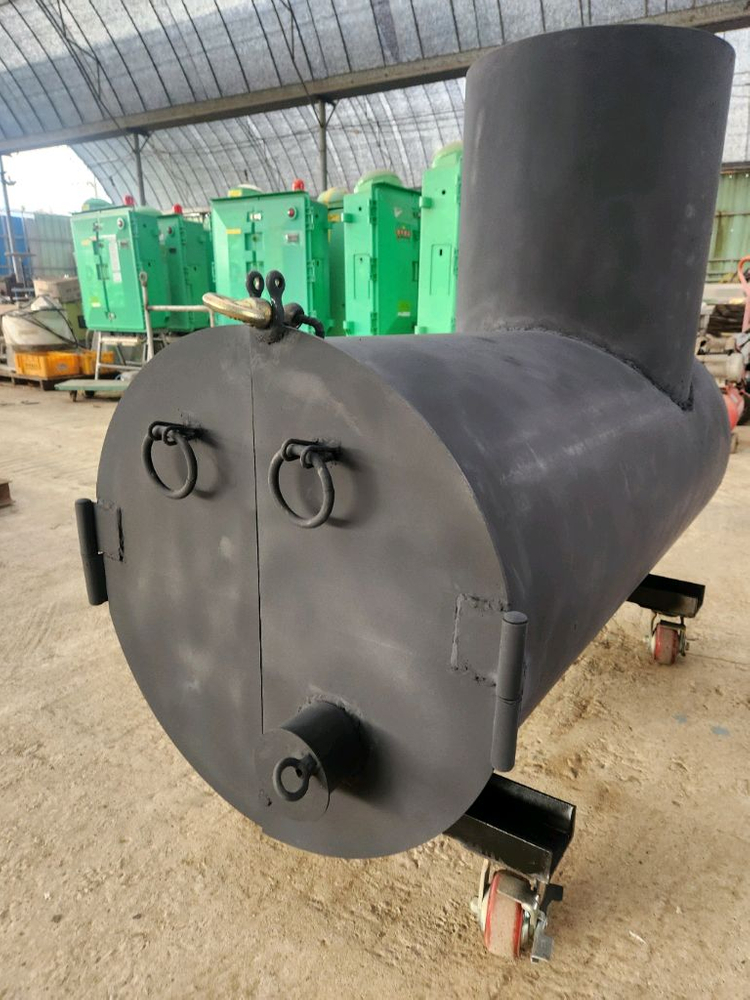 대형 소각용 화목난로 주물난로 이미지