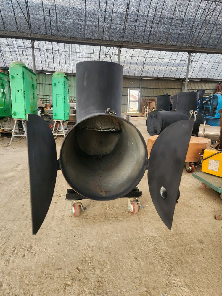 대형 소각용 화목난로 주물난로 이미지