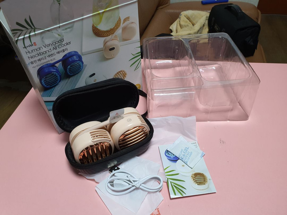 휴먼베리굿 목걸이 선풍기 (미사용) 이미지