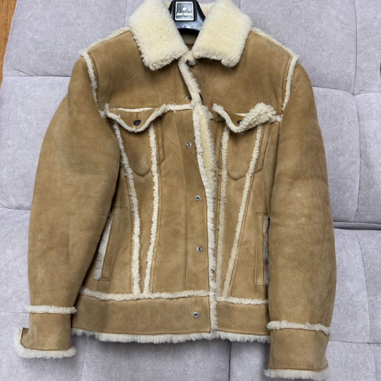 리바이스 리얼 무스탕 양가죽 양털 무톤자켓 M 100 이미지