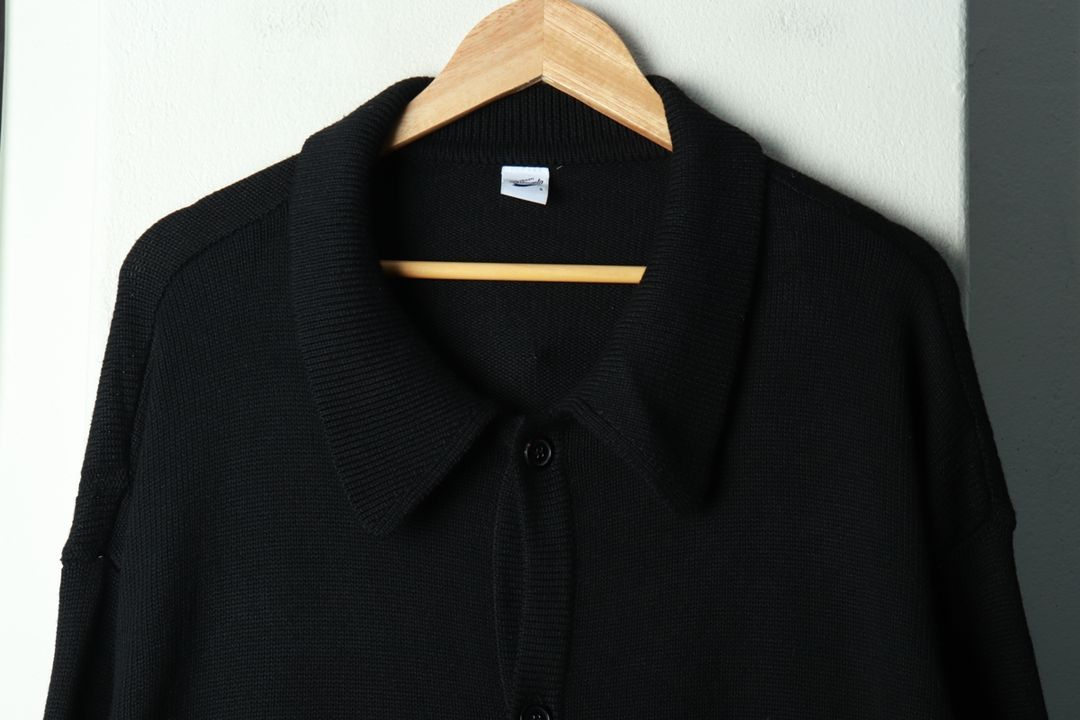 (S-M) 파르티멘토 니트 가디건 루즈핏 블랙 이미지