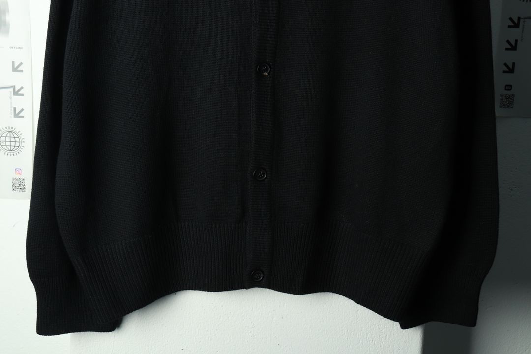 (S-M) 파르티멘토 니트 가디건 루즈핏 블랙 이미지