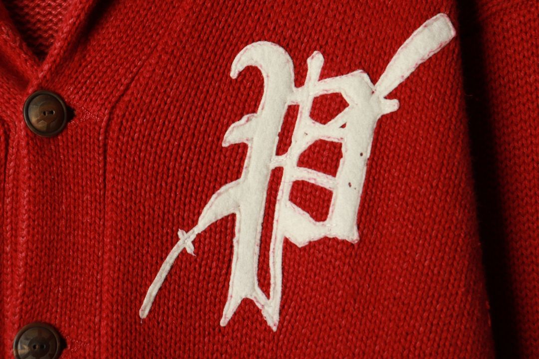 (L-XL) 폴로 랄프로렌 니트 가디건 한정판 레드--5