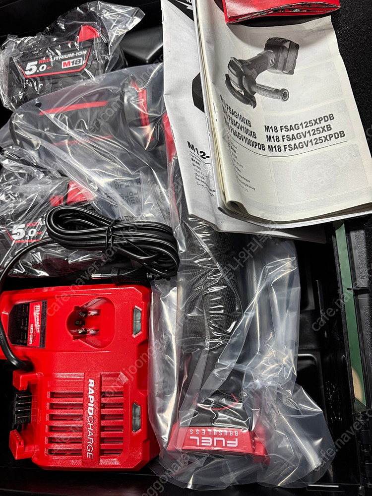 (새제품) 밀워키 그라인더 5인치 세트 패들형--1