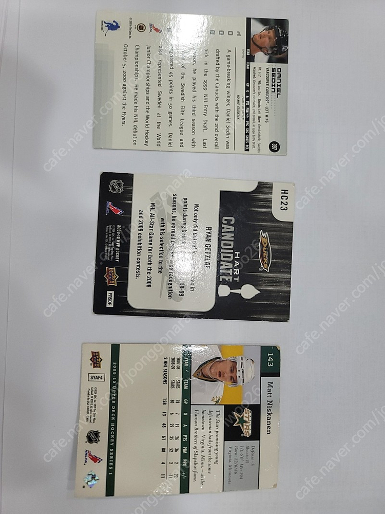 아이스하키 스포츠 카드 3장 matt niskanen--1