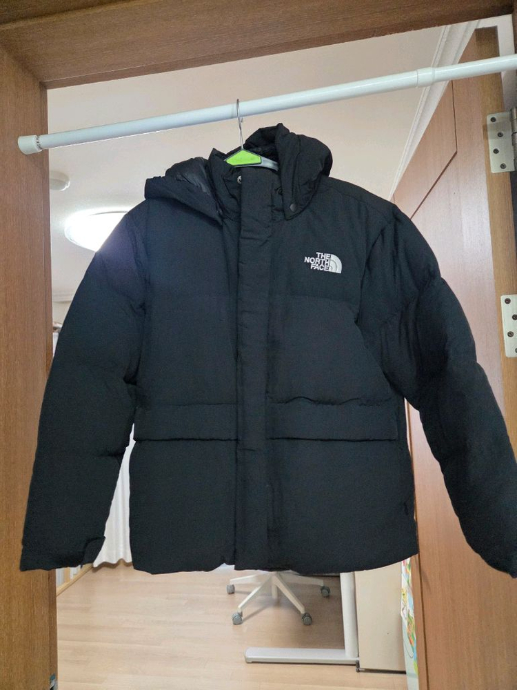 노스페이스 키즈 패딩 150 블랙--1