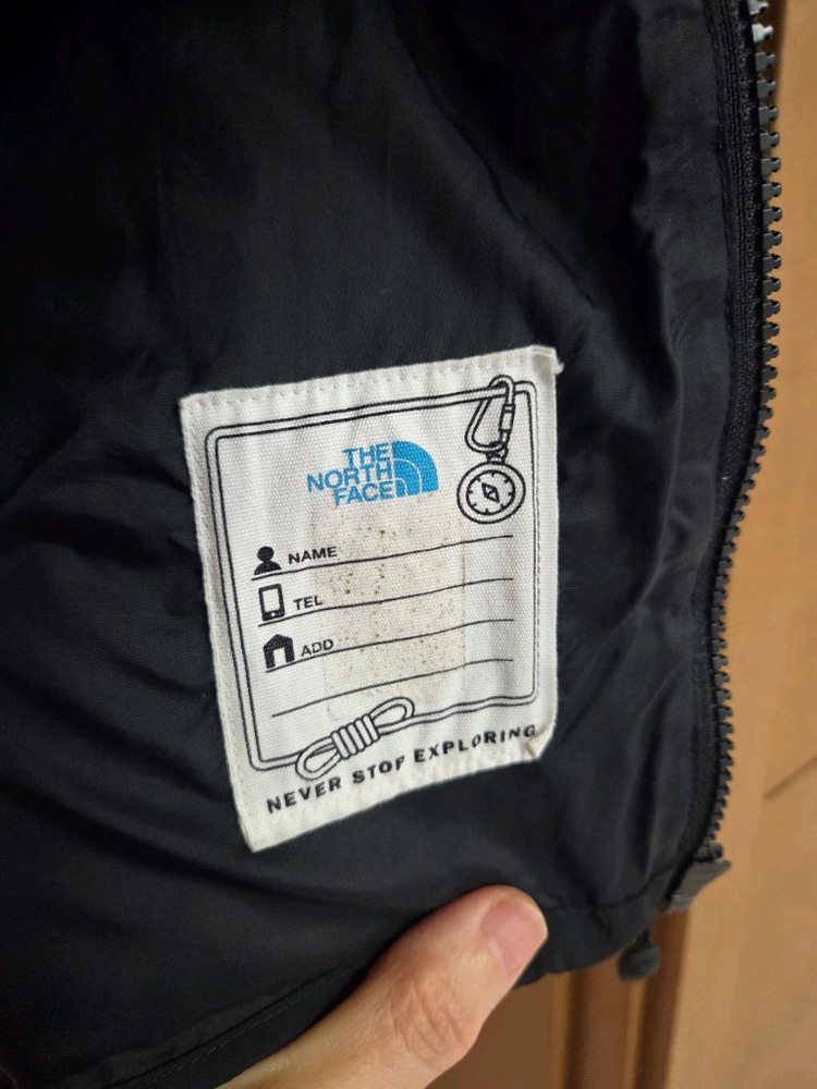 노스페이스 키즈 패딩 150 블랙--3