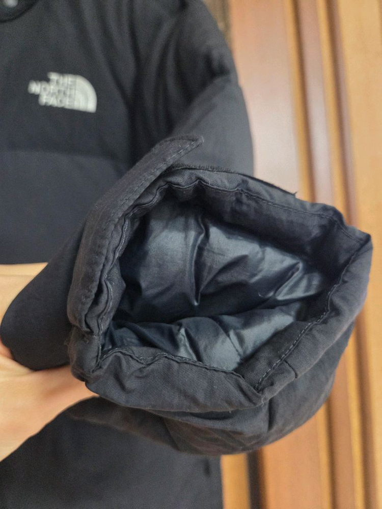 노스페이스 키즈 패딩 150 블랙--4