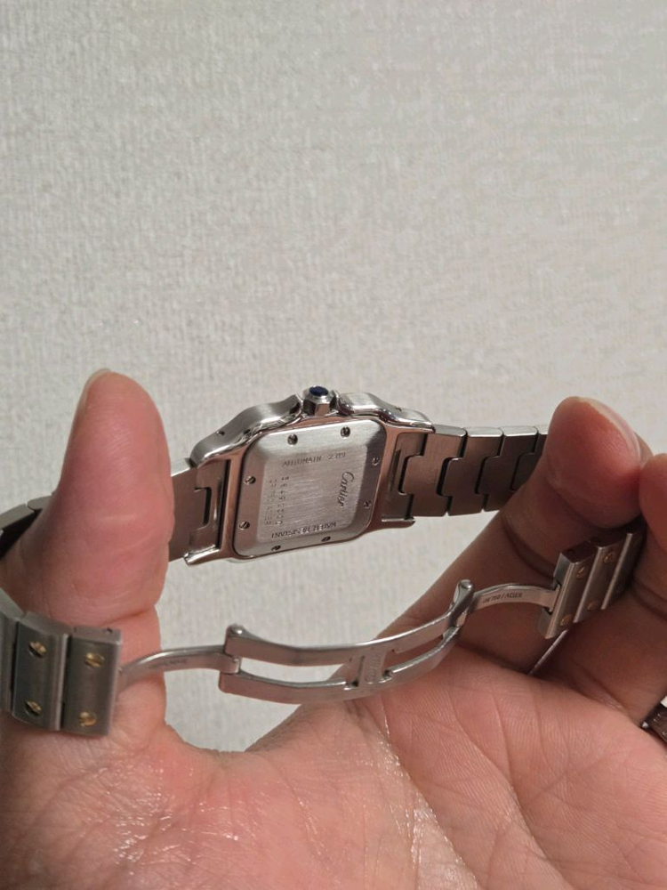 최저가 까르띠에 산토스 갈베 라지 콤비 오토매틱 팝니다--1