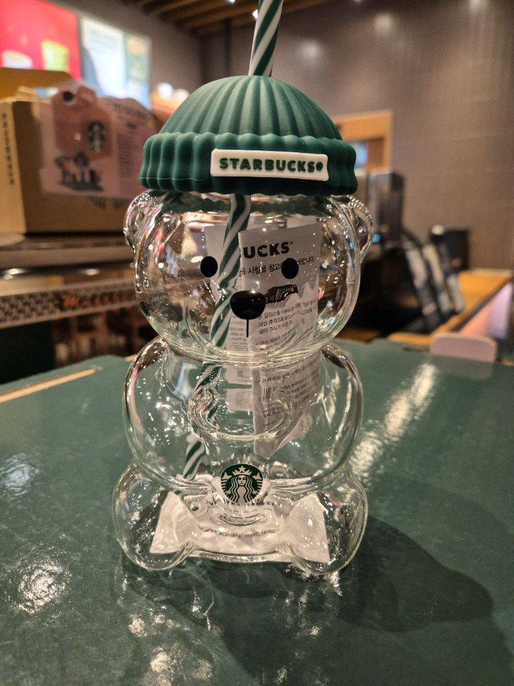 스타벅스 베어리스타 글라스 콜드컵 591ml(새제품)--0
