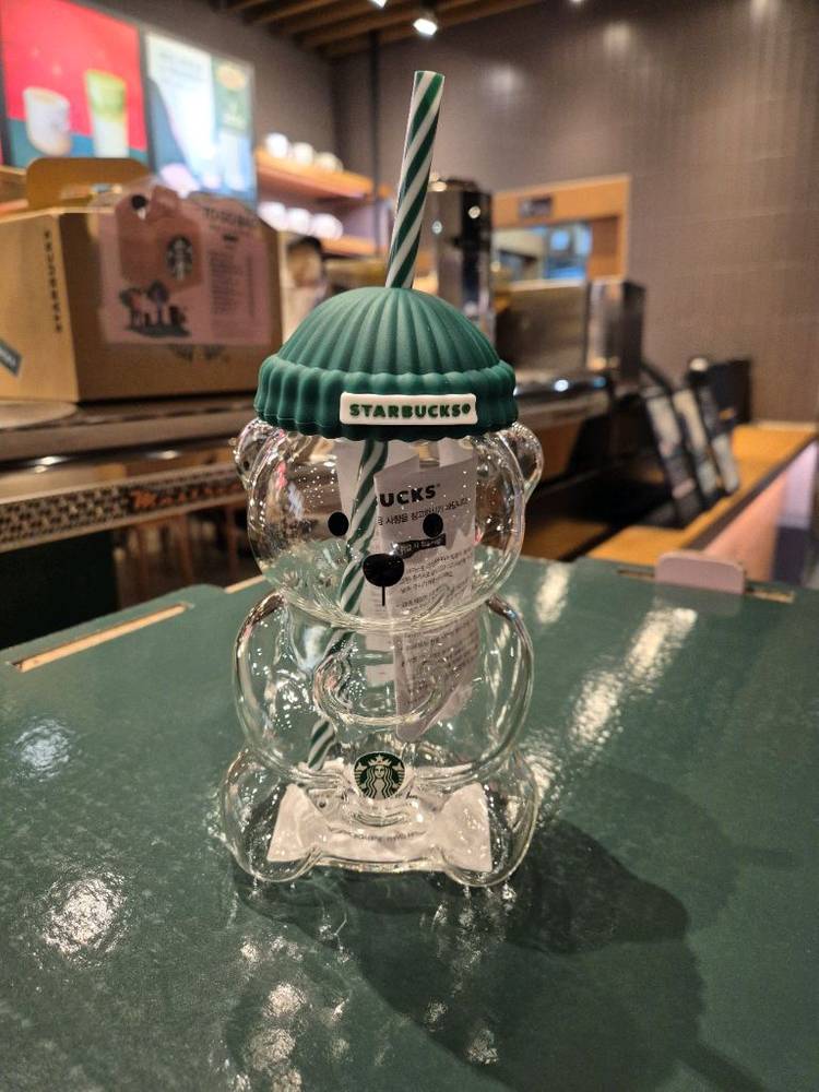 스타벅스 베어리스타 글라스 콜드컵 591ml(새제품)--1