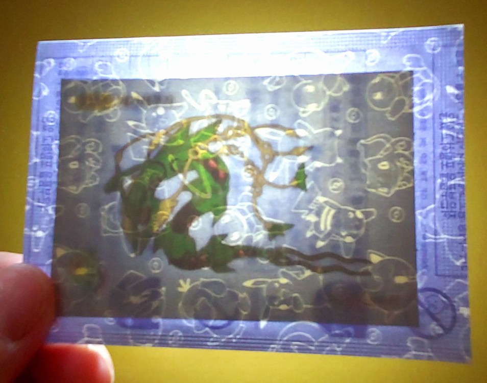 포켓몬 메가레쿠쟈띠부씰 미개봉 판매 이미지