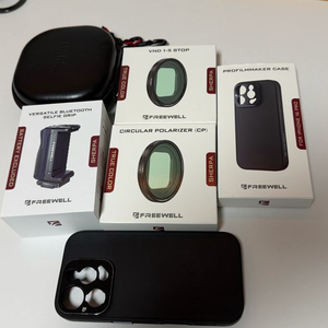 프리웰 아이폰16프로 필터, 셔터그립 등