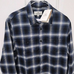 코오롱스포츠 남성 긴팔 체크 타탄 셔츠 100사이즈