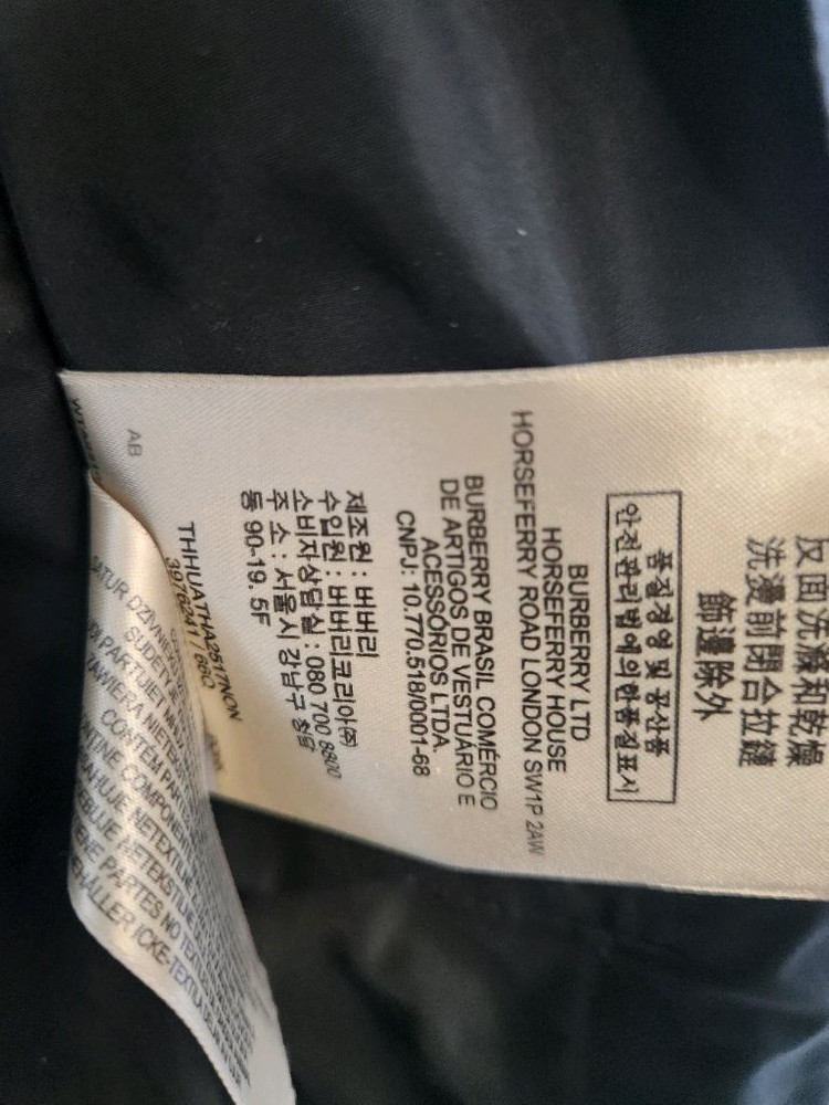 버버리 정품 브릿 여성 트렌치 코트 블랙 판매해요 이미지