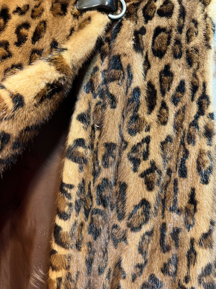 진도 레오파드 나파밍크 모피--1