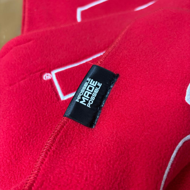 슈프림 머플러 목도리 레드--3