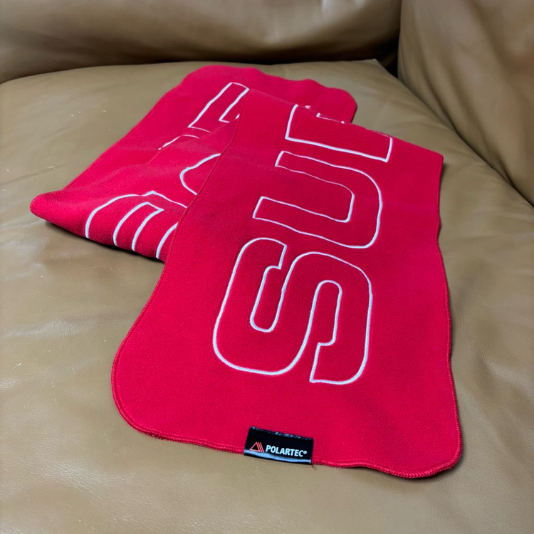 슈프림 머플러 목도리 레드--6