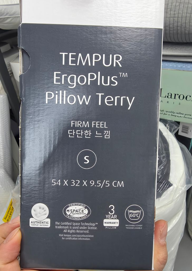 템퍼 에르고 플러스 테리 베개/부산직거래/택배가능--2