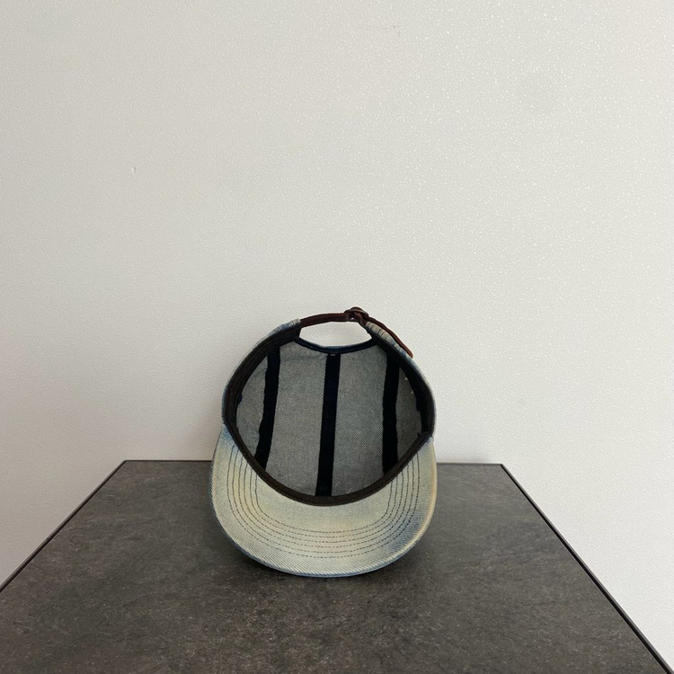 (OS) 슈프림 박스로고 캠프캡 모자 24SS 더티 인디고 데님--4