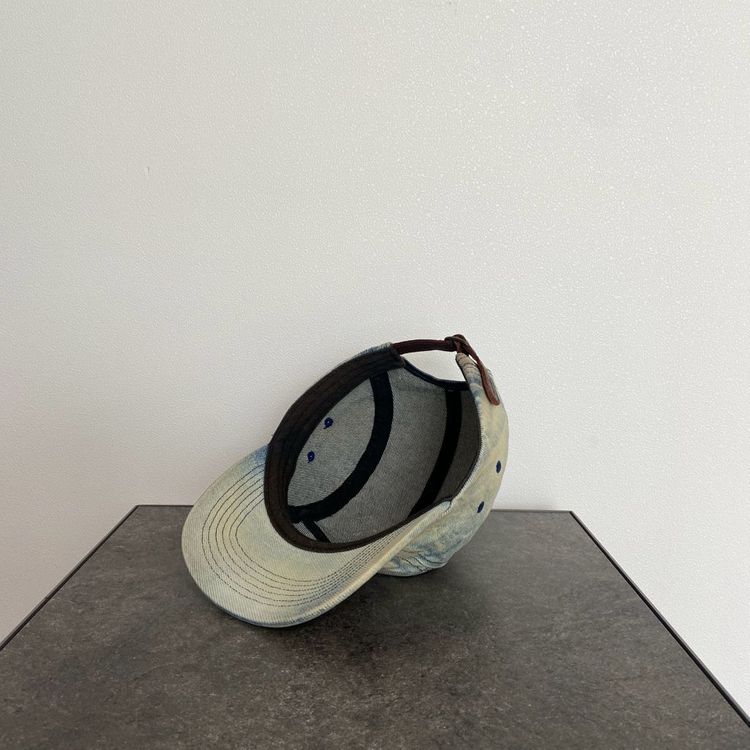 (OS) 슈프림 박스로고 캠프캡 모자 24SS 더티 인디고 데님--5