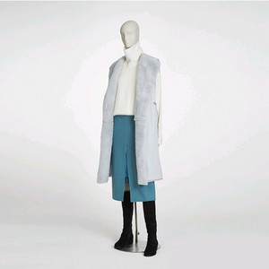 시스템 양털 패딩 베스트