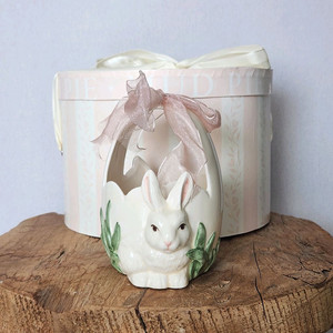 빈티지토끼피규어 빈티지토끼세라믹 빈티지래빗 빈티지세라믹 빈티지자 바스켓