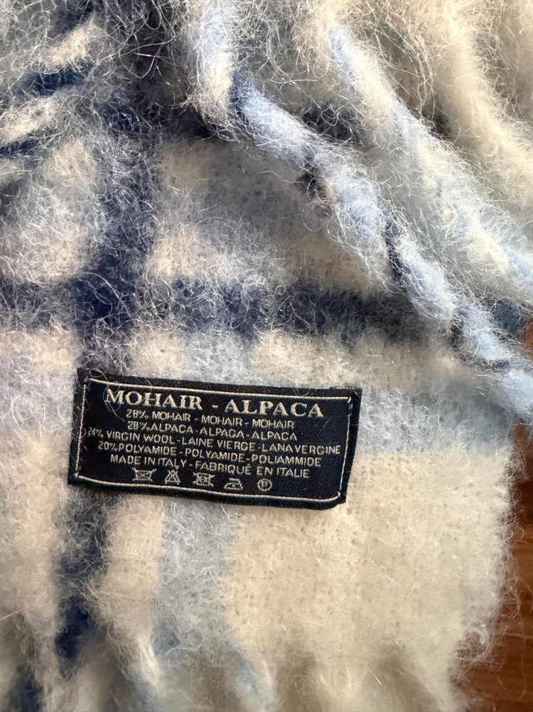 자크뮈스 레샤페까로 르 슈슈 자카드 체크 머플러 라이트 블루--2