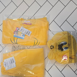 베베드피노 트위티 상하복110 모자 새상품 일괄