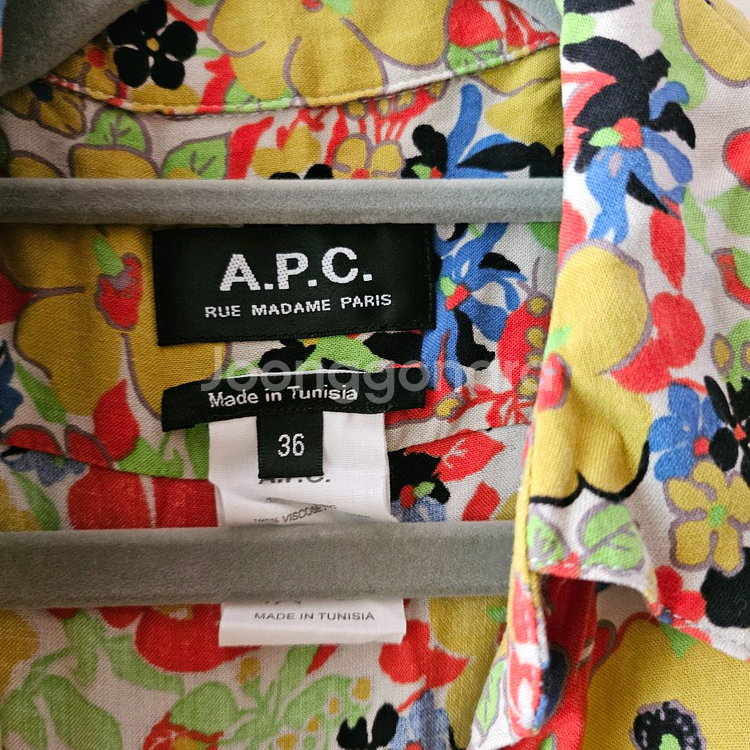 (무배)A.P.C 플라워 프린트 여성셔츠(36)--1