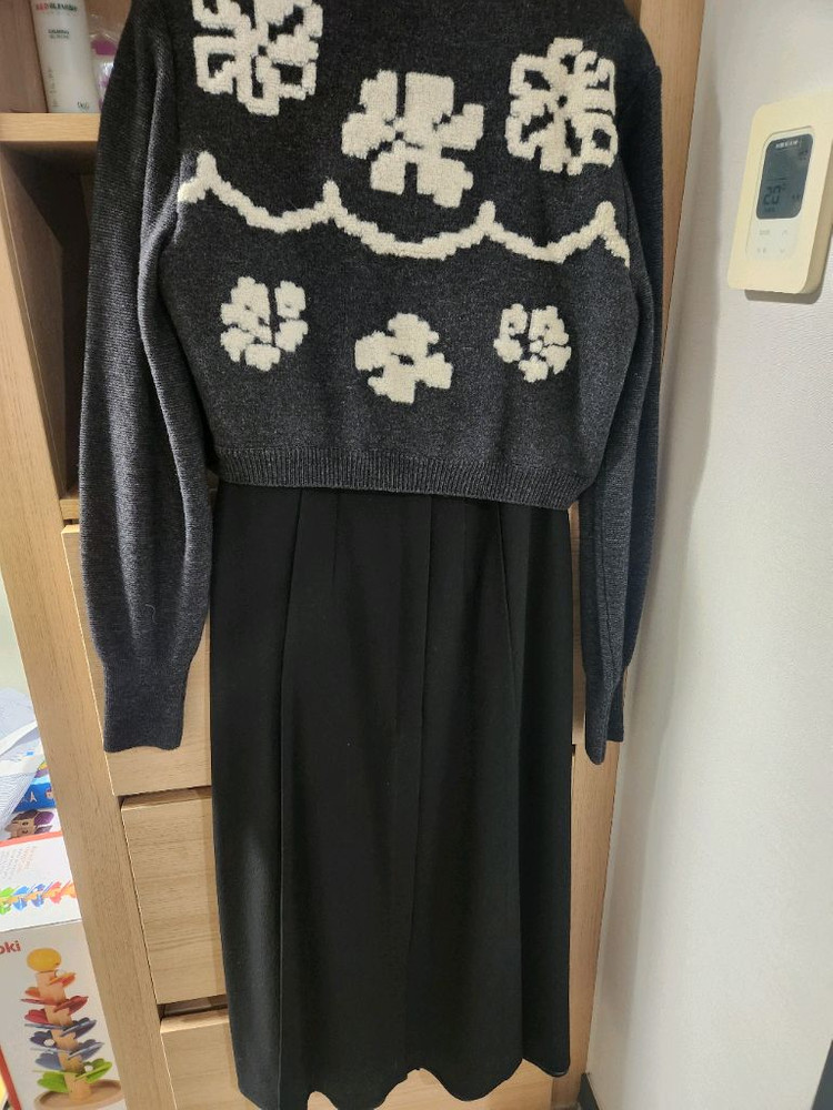 여성 니트 스커트 세트--1