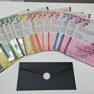 선물용 용돈 지폐봉투 15종 현행권 구권 옛날돈 이미지