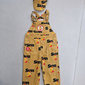 베베드피노 썬베어 멜빵바지 모자 일괄 110