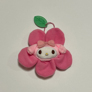 마이멜로디 꽃모양 인형 키링