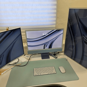 아이맥 M1 24인치 기본형 + 모니터 2개