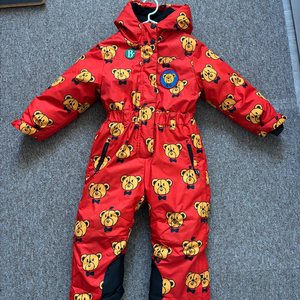 베베드피노 곰돌이 패턴 스키복 110