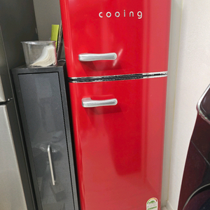 쿠잉 레트로 냉장고 115L