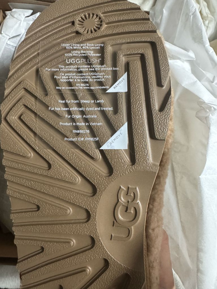 (키즈) 어그 맥시 컬리 타스만 슬리퍼 체스트넛6사이즈 택포 새상품--2