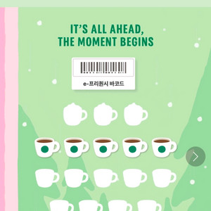 스타벅스 프리퀀시 일반 5개 1300원