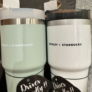 일괄 스타벅스 스탠리 켄처 텀블러 591ml 민트 스트로 보온병 화이트 콜드컵 이미지
