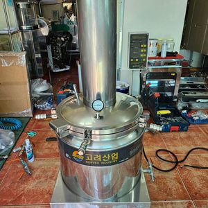 건강원 중고기계 일체 창업 가스식 전기식 핸들식 공압식 대형 업소용 추출기 생즙 착즙기 콤마 롤포장기 유압기등 이미지
